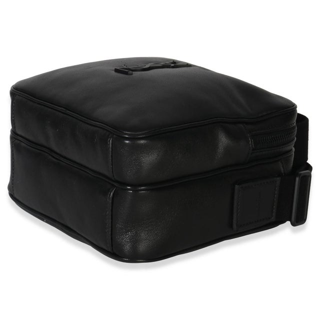 Animal Skin Black Lambskin Monogram Niki Cube Camera Bag For Sale - Image 7 of 9