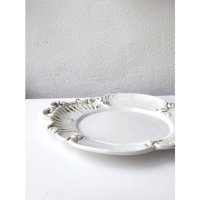 Italian Ceramic Pitcher and Tray Set by Tesori Di Bassano, 1960s, Set of 2 For Sale - Image 4 of 9