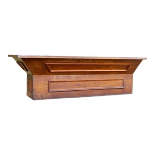 Antique 9-Foot Industrial Store Counter / Kitchen Island Bar For Sale