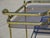 Rolling Serving Cart in Gilded Metal and Glass, 1980s For Sale - Image 9 of 18