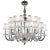 Monumental Modern Transparent Murano Glass Chandelier For Sale