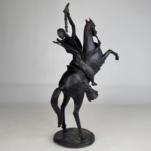 2000 - 2009 19th Century European Bronze Figural Sculpture of an African Horseman For Sale - Image 5 of 13