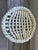Ivory 1960s Handcrafted Rustic Open Weave Ceramic Bowl For Sale - Image 8 of 12
