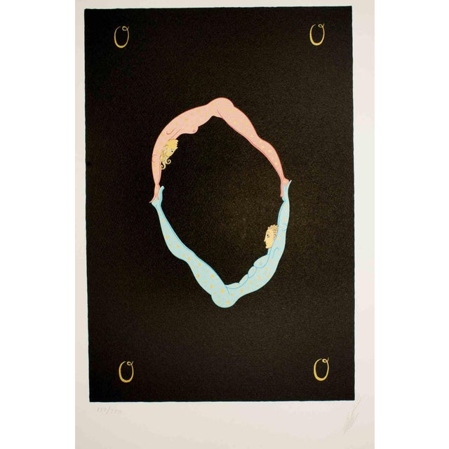 Erté, Letter O, Lithograph and Screen Print, 1976 For Sale - Image 4 of 4