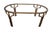 Vintage Metal Faux Bamboo Italian Regency Coffee Table Gold Gilt Maison Style For Sale - Image 10 of 18