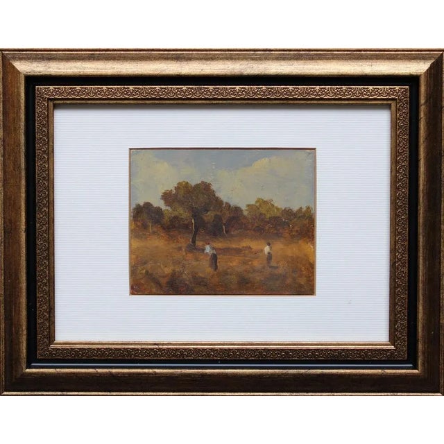 Antonio Leto, Landscape, 1890s, Oil on Board, in Good conditions. Designed 1890 to 1919 This piece is attributed to the...