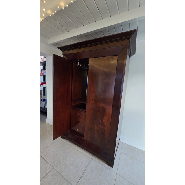 Contemporary wood dresser attributed to Bolier & Company for Decca, featuring a rich natural wood finish and clean...