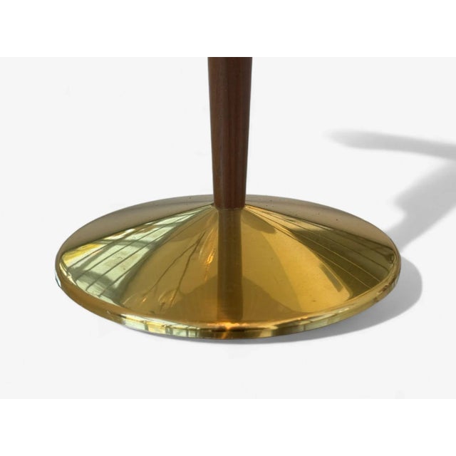 Gerald Thurston, Teak, Brass, Plastic, Table Lamp, Usa, 1960s For Sale - Image 9 of 11