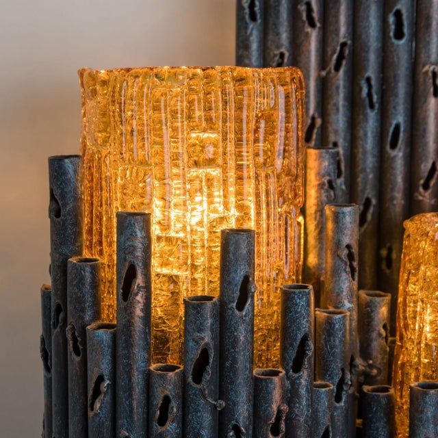 Blue Brutalist Wall Sconces by Tom Ahlström & Hans Ehrlich, 1960, Set of 2 For Sale - Image 8 of 15