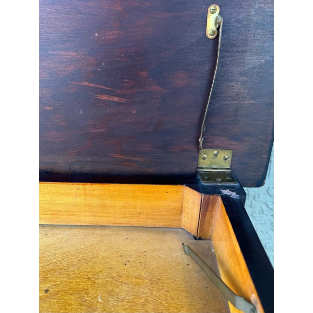 Vintage 20th Century Mahogany Wood Piano Bench With Storage For Sale - Image 9 of 12