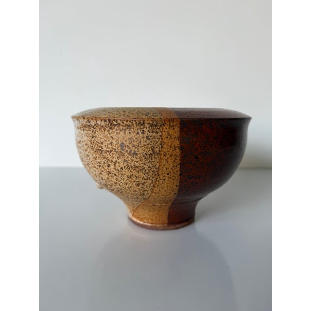 Ted Randall (Alfred, Ny, 1914–1985) Organic Studio Pottery Pedestal Vessel For Sale - Image 10 of 12