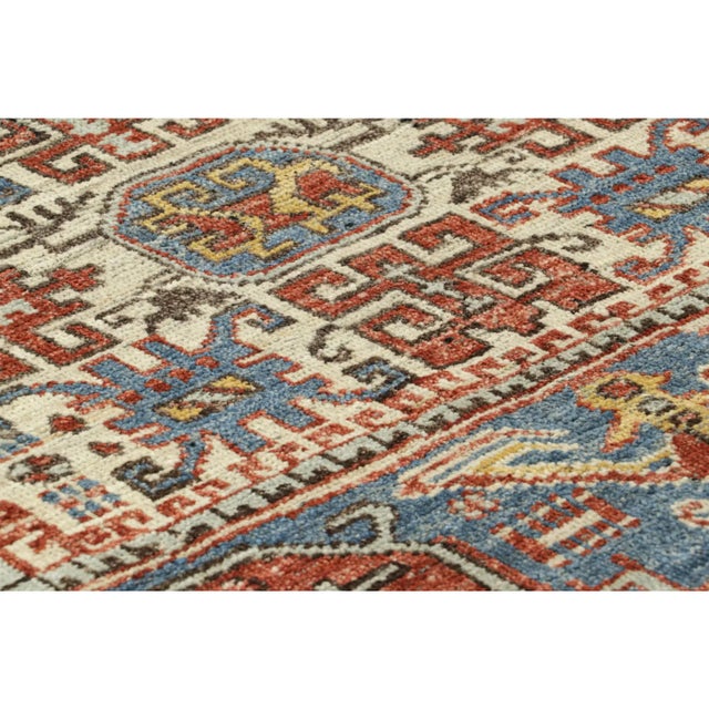 Hand-knotted in a special blend of Ghazni wool, this 4x4 square rug is a new addition to Rug & Kilim’s custom-classics...
