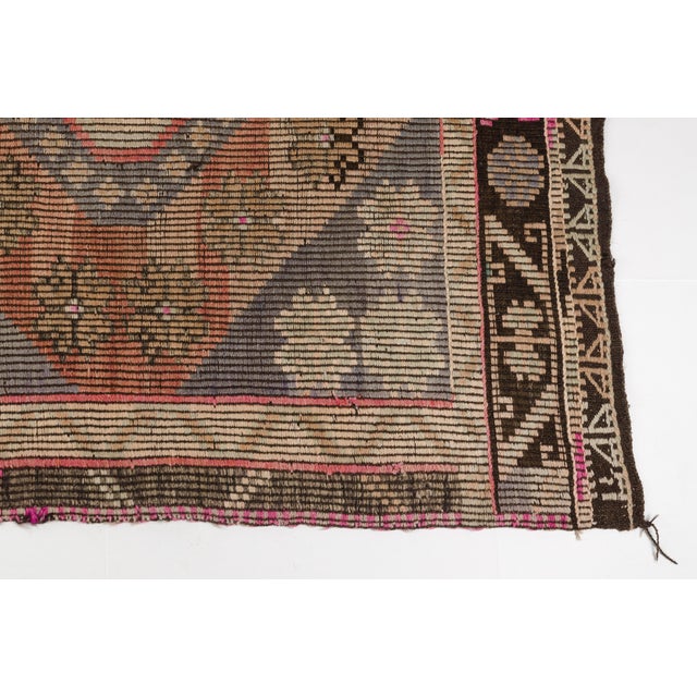 Tan Bohemian Oversize Vintage Kilim Rug For Sale - Image 8 of 10