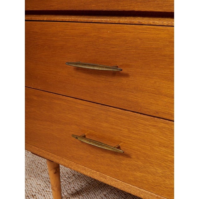 Wood Mid 20th Century Lowboy Dresser Chest of Drawers For Sale - Image 7 of 12