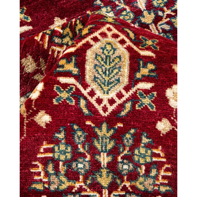 Textile Mogul, One-of-a-Kind Hand-Knotted Area Rug in Red, 8' 3" x 9' 10" For Sale - Image 7 of 8