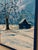 Vintage Scandinavian Modern Folk Art Winter Landscape Expressionist Original Framed Oil Painting For Sale - Image 4 of 12