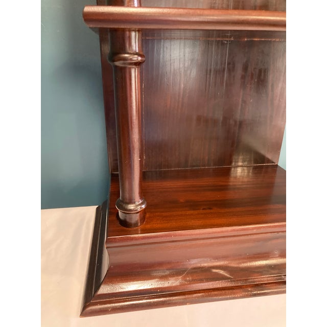 Early 20th Century Antique Solid Wood Display Shelf For Sale - Image 4 of 8