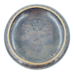 Mid-Century Copper and Enamel Bowl