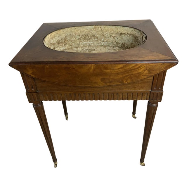 Louis Xv1 Style Walnut Plant Stand / Jardiniere For Sale