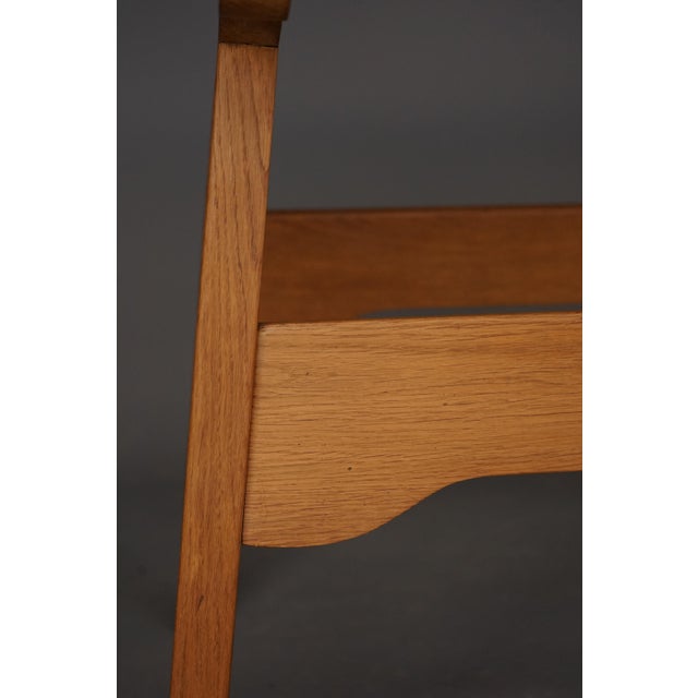 Brown French Modernist Oak Console Table. 1930s For Sale - Image 8 of 18