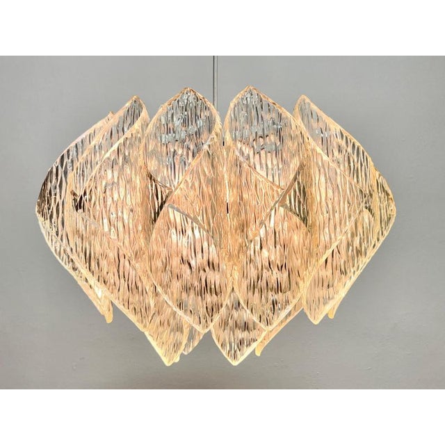 Mid-Century Ice Plastic Pendant Light, 1970s For Sale - Image 4 of 9