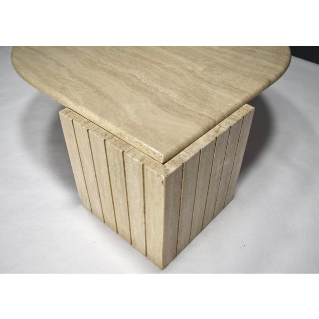 Travertine Coffee Table attributed to Roche Bobois, France, 1970s For Sale - Image 9 of 12