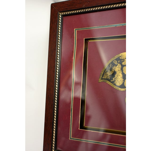 Vintage Brass Hardware Butterfly Shadow Box Art Asian Chinese For Sale - Image 15 of 15