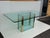 Leon Rosen for Pace Collection rectangular shape glass and brass dining table. Glass top is 3/4” thick by 72” wide , 40”...