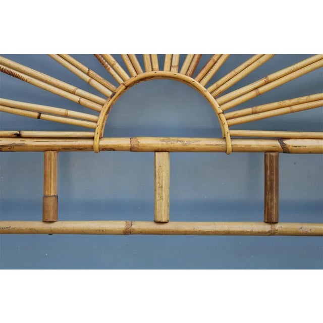 Italian Solid Bamboo Headboard, 1950s For Sale - Image 6 of 10