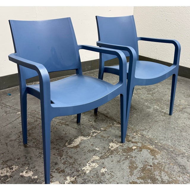 Modern Tilia Specto-Xl Blue Armchairs, Pair For Sale - Image 3 of 12