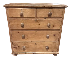 19th Century English Pine Chest of Drawers