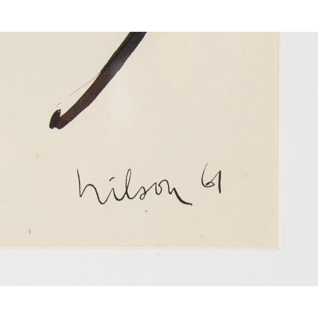 Drawing/Sketching Materials 1961 Abstract Ink Drawing by Harry Hilson For Sale - Image 7 of 7