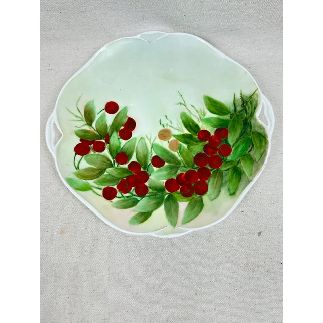 Arts & Crafts Vintage Cherry Small Platter For Sale - Image 3 of 8