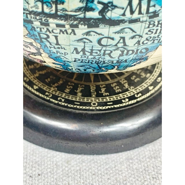Vintage Old World Globe Pen and Pencil Holder For Sale - Image 10 of 11