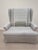 Textile Pair of Gregorius Pineo High Back Loveseats in Oatmeal Linen For Sale - Image 7 of 11