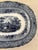 Ceramic Antique Mid-19th Century Ridgways “Grecian” Blue Transferware Graduated Platters (15”, 17”, & 19”) - Set of 3 For Sale - Image 7 of 12