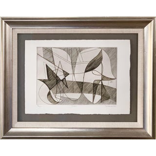 Stanley Hayter Etching Hand Sign Ltd. Edition 73/100 in Archival Frame For Sale