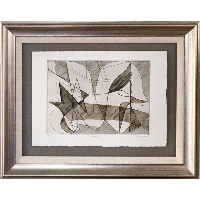 Stanley Hayter Etching Hand Sign Ltd. Edition 73/100 in Archival Frame For Sale