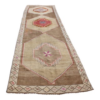 Vintage Turkish Anatolian Rug Runner - 48.5"x179.5" For Sale