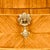 Mid-Century Modern 1970s Elegant Neoclassical Baker-Style Round Side Table With Gilt Bronze Mounts & Parquetry Top For Sale - Image 3 of 3