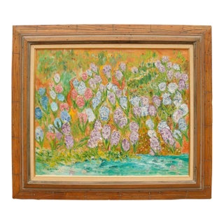 Framed Floral Oil on Canvas Still Life, Signed R. Rogers For Sale