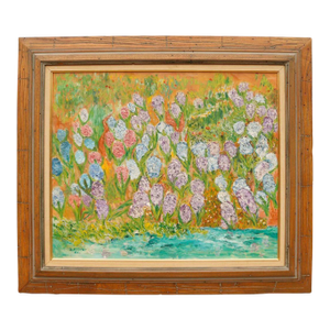 Framed Floral Oil on Canvas Still Life, Signed R. Rogers