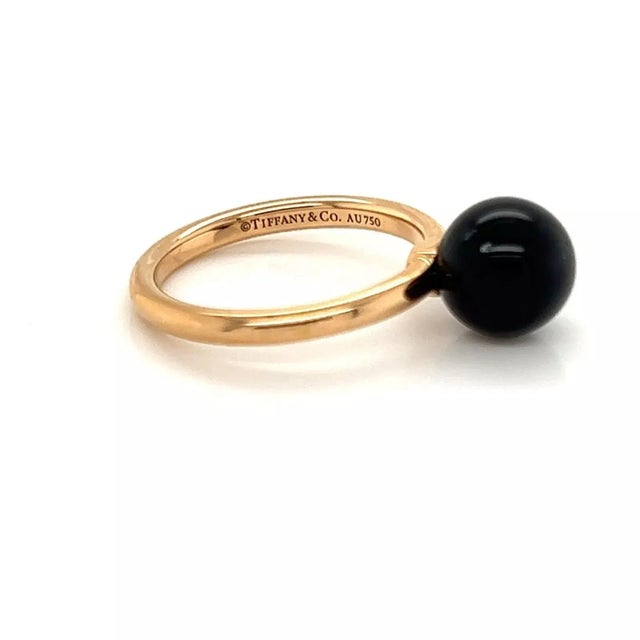 25953 - Tiffany & Co. HardWear Onyx Ball 18k Rose Gold Solitaire Ring For Sale In Miami - Image 6 of 8