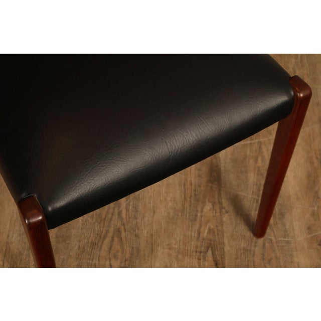 Brown J.L. Møller Set Of Four Model 71 Teak Dining Chairs For Sale - Image 8 of 18