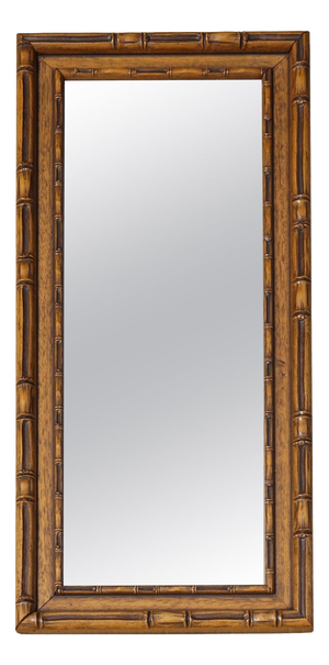 Vintage Rectangular Faux Bamboo Wall Hanging Mirror