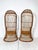 Brown Vintage Hooded Rattan Chairs- A Pair For Sale - Image 8 of 12
