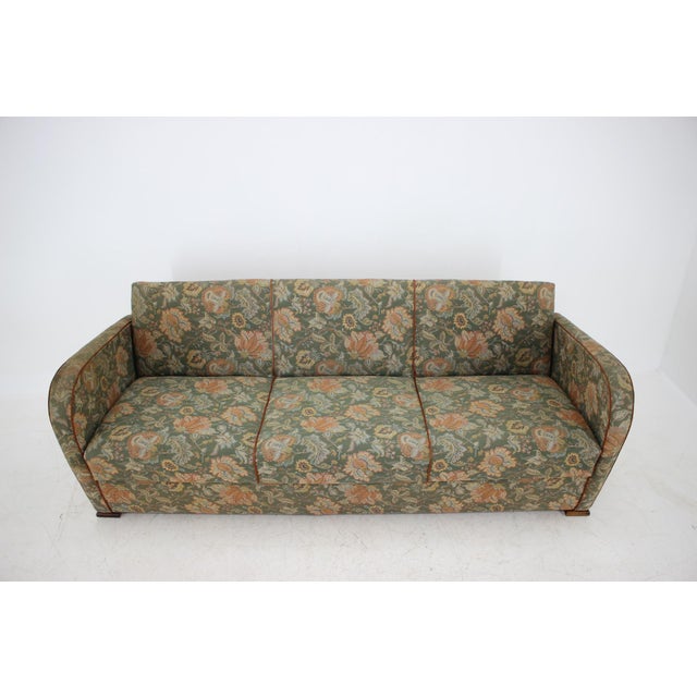 3-Seat Sofa by Jindřich Halabala, 1930s For Sale - Image 12 of 14