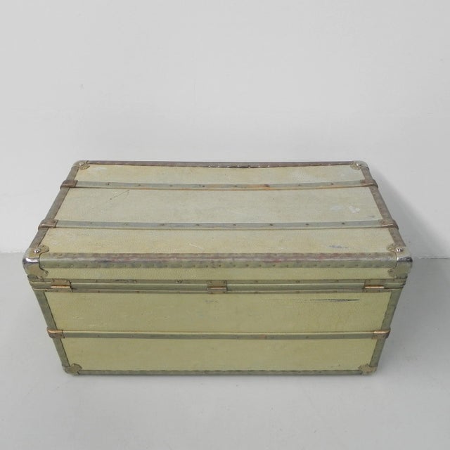 1950s Vintage Aluminum Clad Chest For Sale - Image 5 of 18