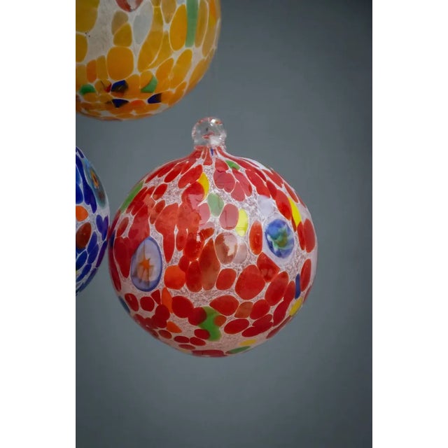 Christmas Baubles in Murano Glass by Luky Blu, Set of 6 For Sale - Image 10 of 13