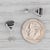 New 3.47ctw Black Diamond Stud Earrings 14k White Gold Round Solitaires - 2 Pieces For Sale In Greensboro - Image 6 of 6